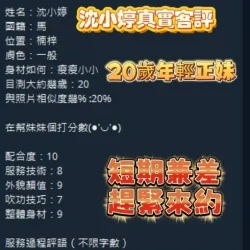 高雄定點茶 沈小婷 - 找妹老司機