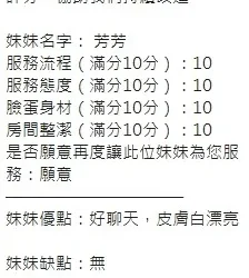 新竹定點茶 芳芳 - 找妹老司機