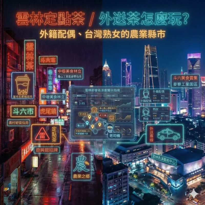 雲林定點茶 / 外送茶怎麼玩?外籍配偶、台灣熟女的農業縣市 1 雲林定點茶外送茶推薦