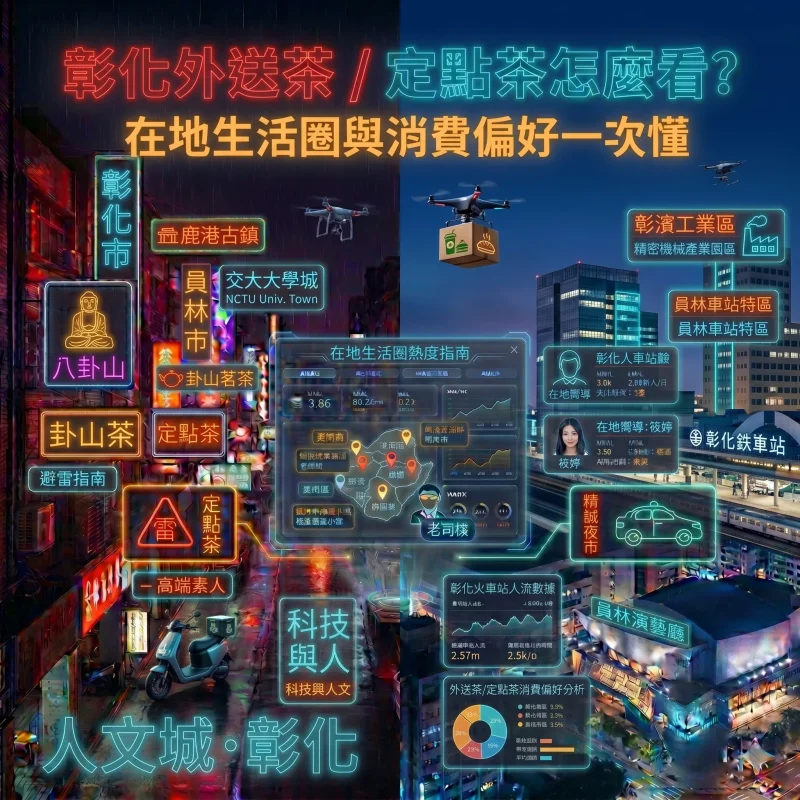 彰化外送茶、定點茶怎麼看？在地生活圈與消費偏好一次懂