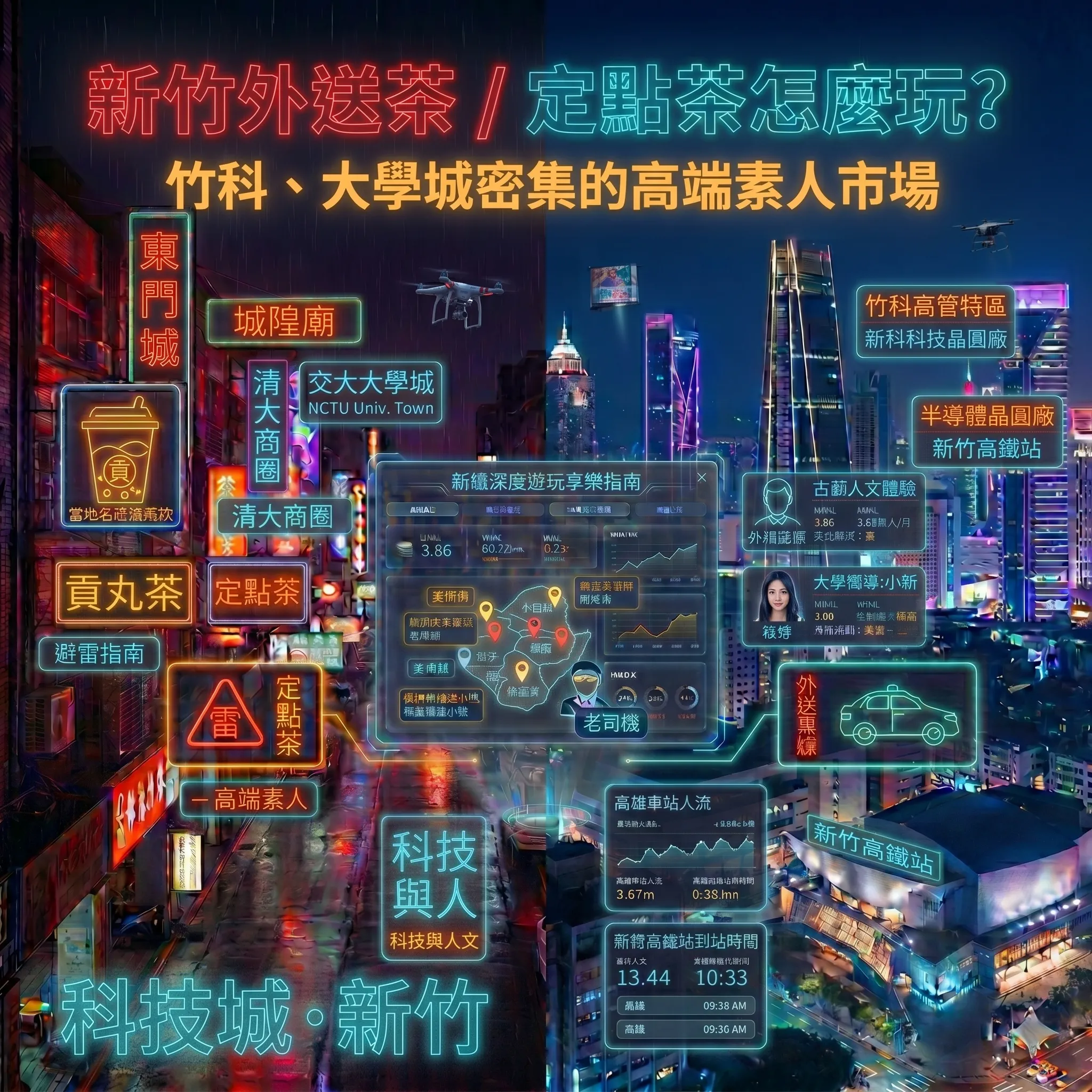 新竹外送茶 : 定點茶怎麼玩