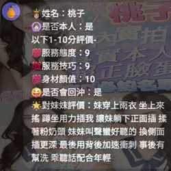 嘉義定點茶 桃子 - 找妹老司機